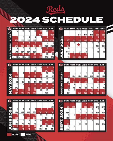 Cincinnati Reds Printable Schedule