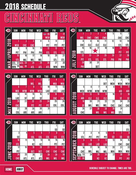 Cincinnati Reds Printable Schedule Benefits