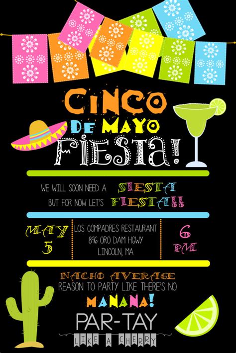 Cinco De Mayo Party Invitation Ideas