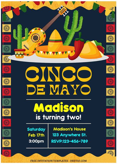 Cinco De Mayo Party Invitation Templates