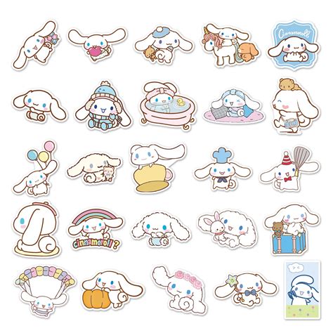 Cinnamoroll Pattern Stickers Printable