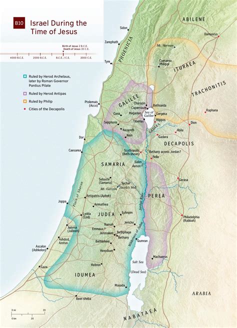 Cities in Israel during Jesus' time