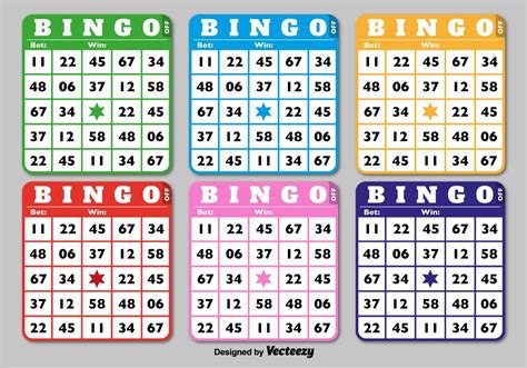 Classic Bingo Card Printable