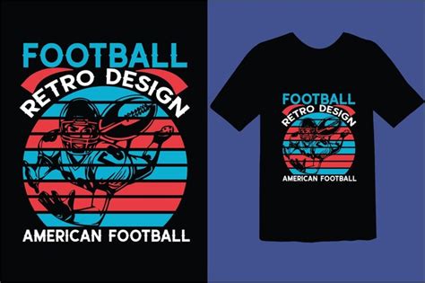 Classic Stripes Football T-Shirt Design