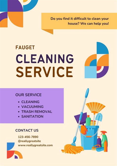 Cleaning Service Flyer Template Example 1