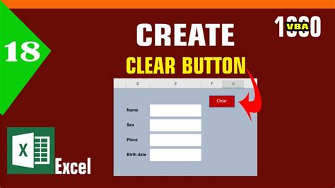 Clear Button Excel Example 6