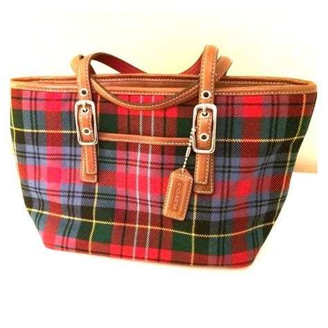 Coach Christmas Purse Plaid