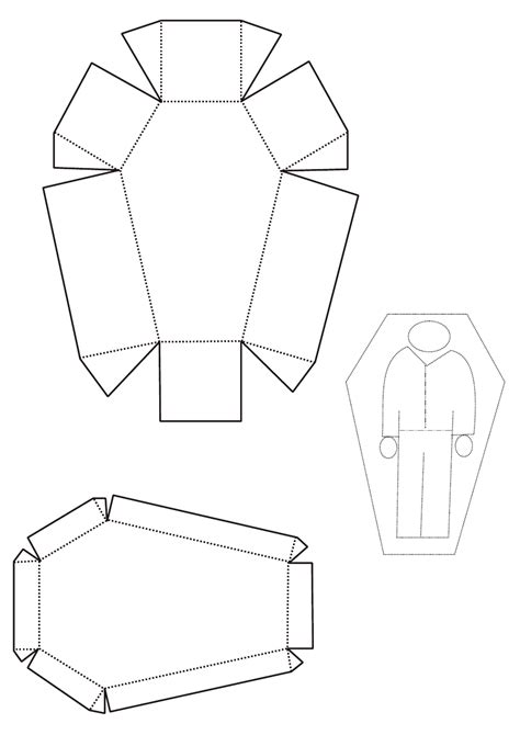 Coffin Cut Out Templates