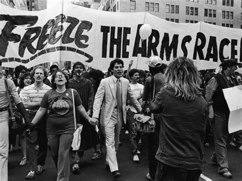 A picture of a Cold War-era protest, highlighting the activism that characterized the era