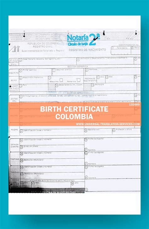 Colombian Birth Certificate Translation Tips