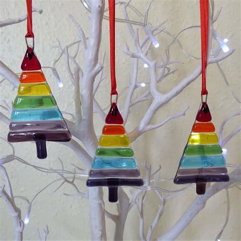 Colorful Glass Christmas Tree Ornaments