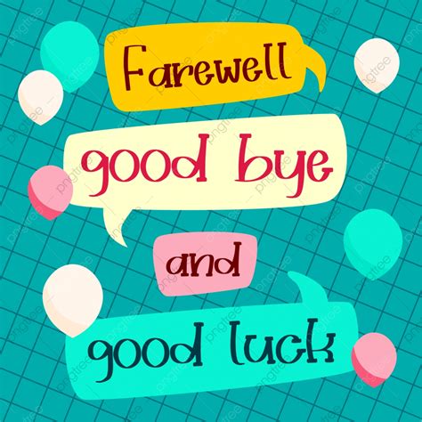 Colorful Goodbye Card Template