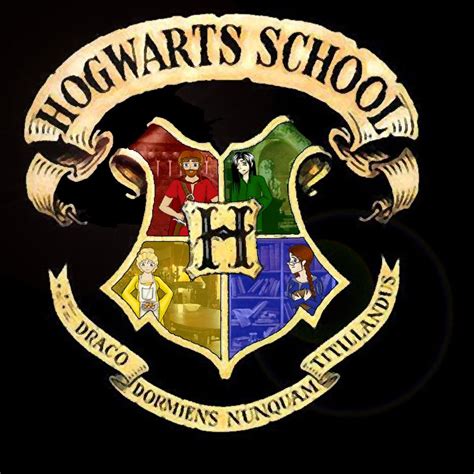 Colorful Hogwarts Crest