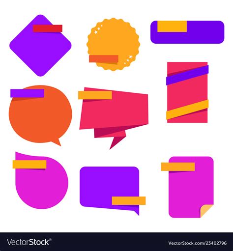 Colorful Sticker Template