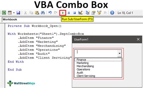 Combobox Control Excel VBA