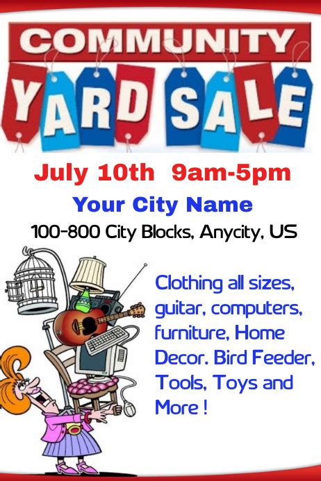 Community Yard Sale Template