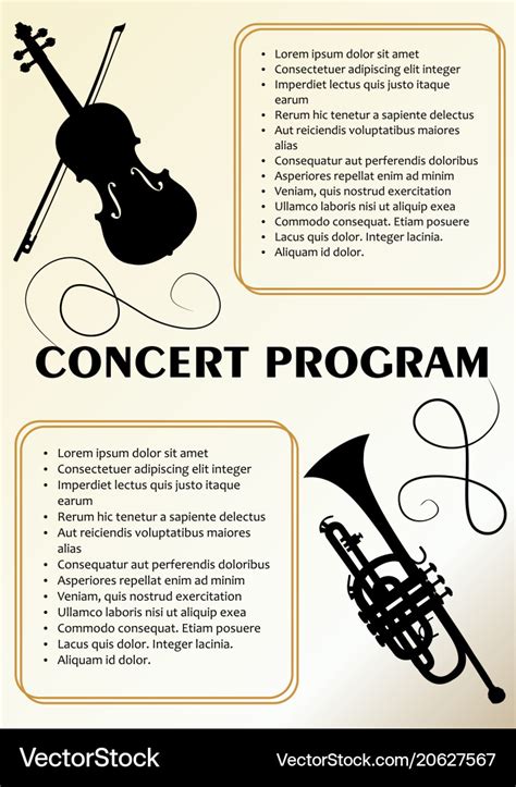 Concert Program Template