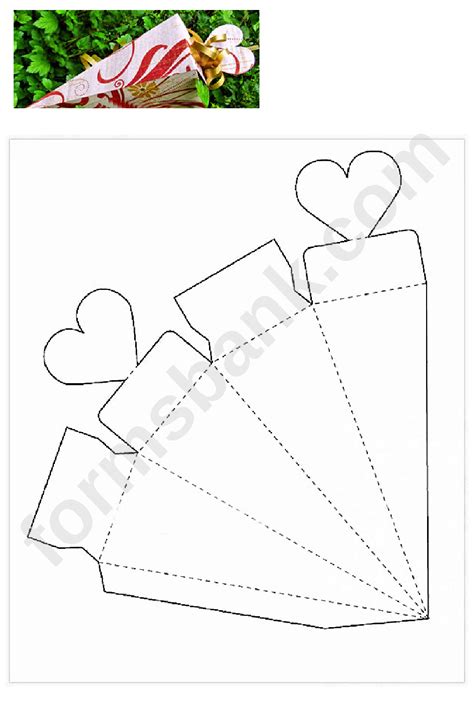 Cone Gift Box Template