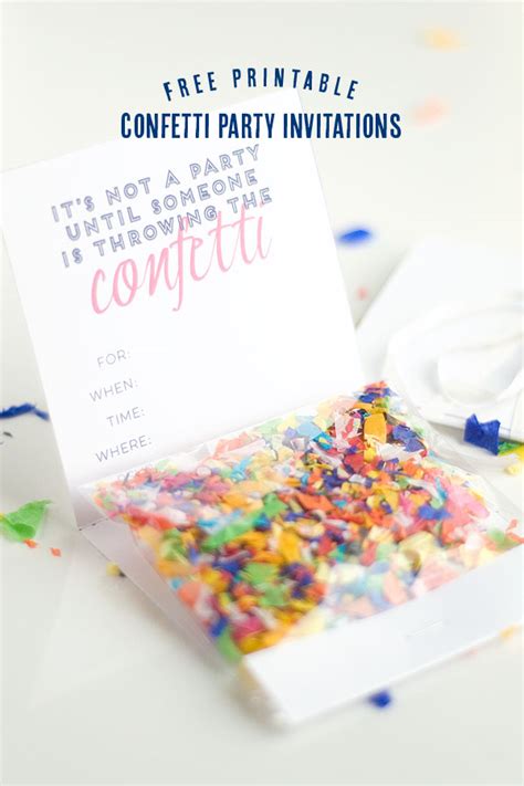 Confetti Invitation