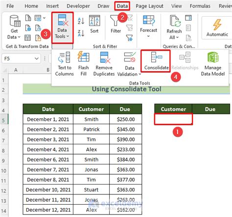 Consolidate Duplicate Rows in Excel