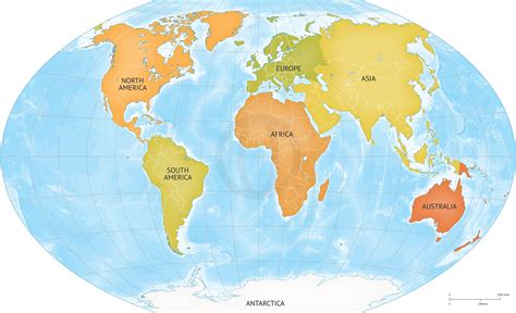 Continent map