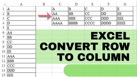 Converting Excel Column