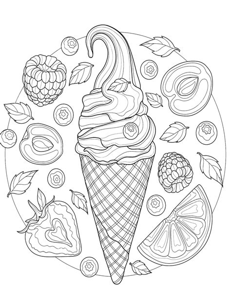 Cool Ice Cream Coloring Pages