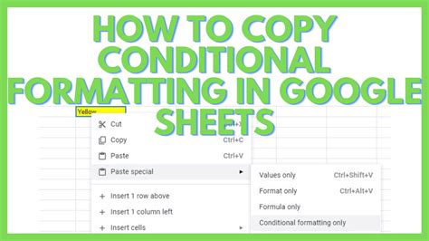 Copy Conditional Formatting in Excel