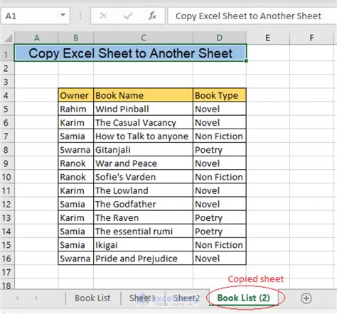 Copy Excel Range to Another Sheet