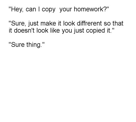 Copy My Homework Meme Template