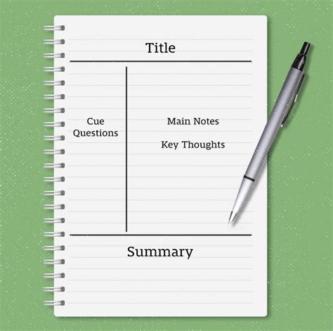 Cornell Note-taking System Example