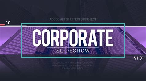 Corporate Slideshow After Effects Template