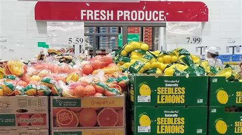 Fresh produce at Costco