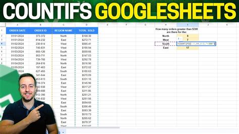 COUNTIFS Best Practices in Google Sheets