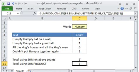 Counting Specific Range