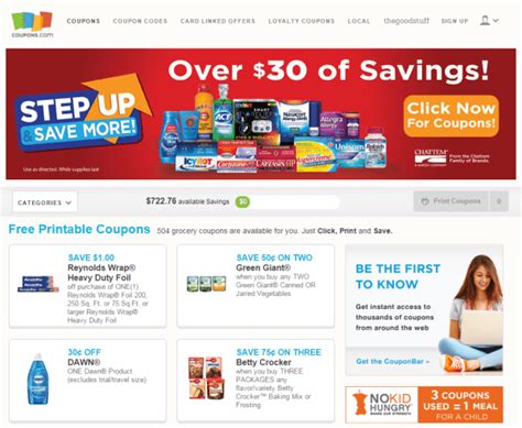 Coupons Websites