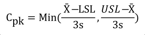 Cpk Formula Image