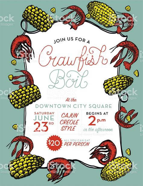 Crawfish Boil Invitation Template