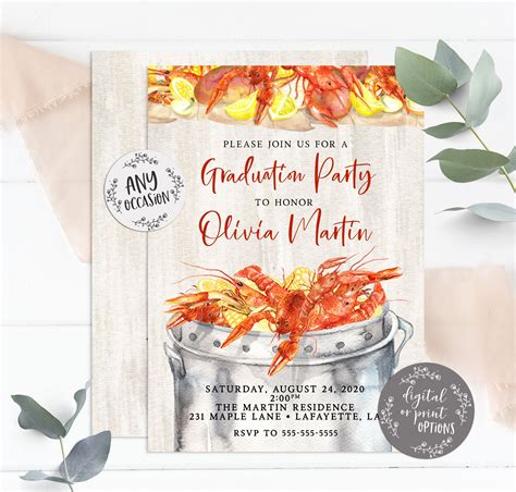 Crawfish Boil Invitation Template 10