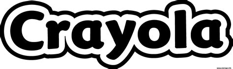 Crayola Logo Printable Template for Coloring