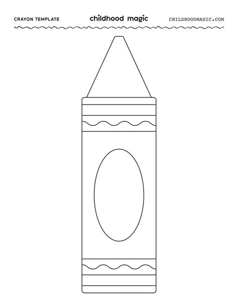 Crayon outline printable 1