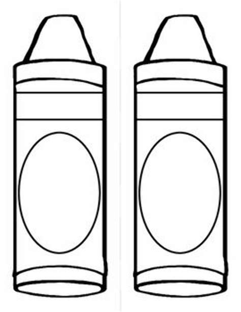 Crayon outline printable 2