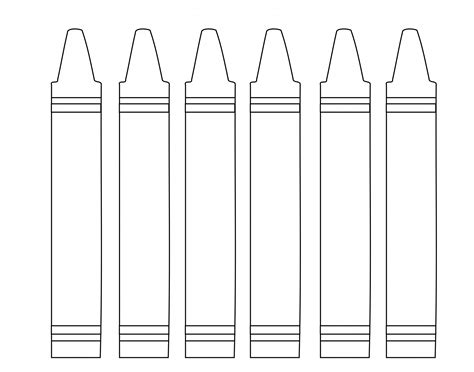 Crayon outline printable 5