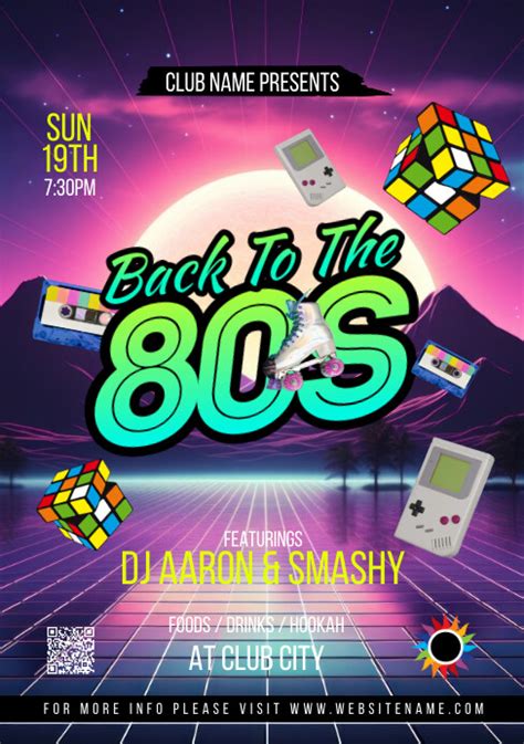 A step-by-step guide to creating an 80s flyer template