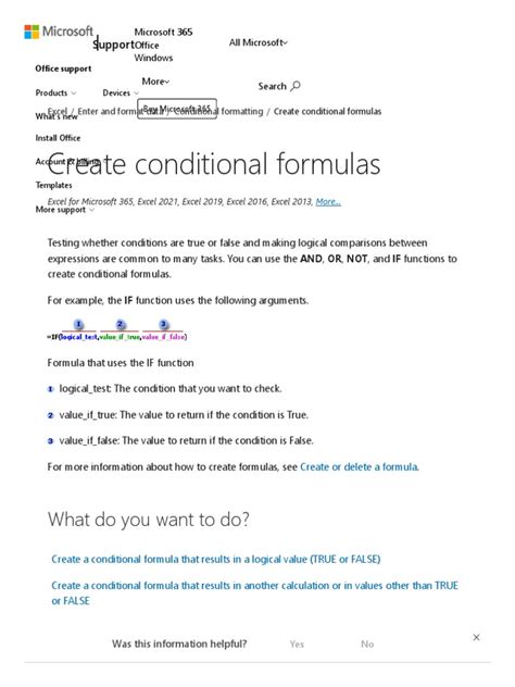 Create Conditional Formula