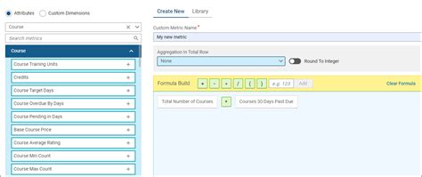 Create Custom Metric