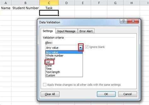 Create Multiple Choice Options In Excel