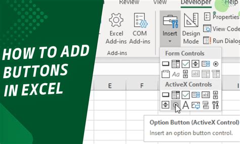 Create New Button in Excel