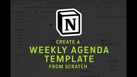 Create Notion Template from Scratch