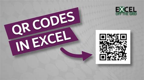 Create QR Codes in Excel Example